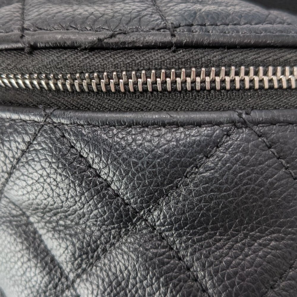 SOLD Chanel Black Leather Uniform Bum Belt Crossbody Bag - Picture 7 of 8